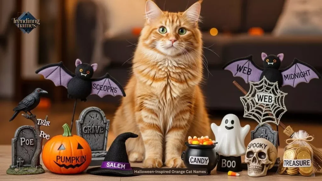 Halloween-Inspired Orange Cat Names