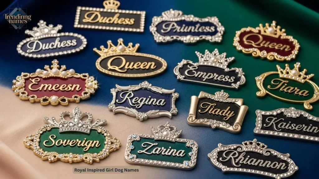 Royal Inspired Girl Dog Names