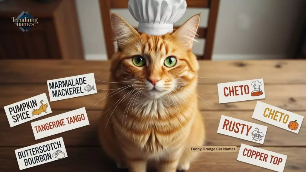 Funny Orange Cat Names