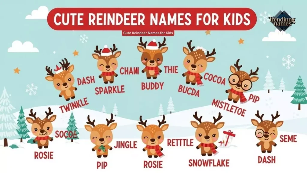 Cute Reindeer Names for Kids