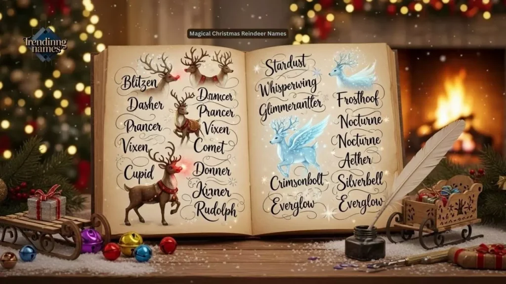 Magical Christmas Reindeer Names