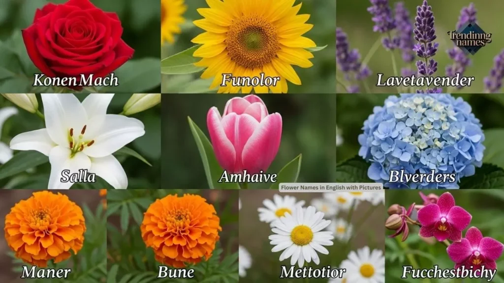 Flower Names in English with Pictures