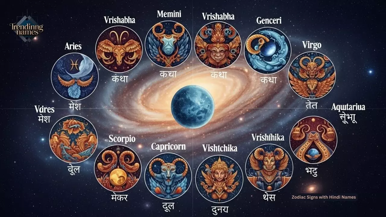 200+ Zodiac Signs with Hindi Names and Meanings
