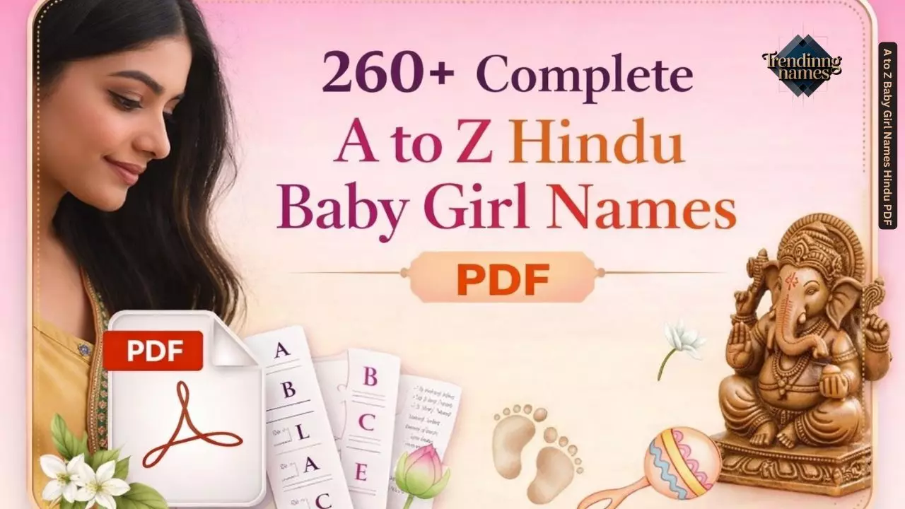260+ Complete A to Z Baby Girl Names Hindu PDF