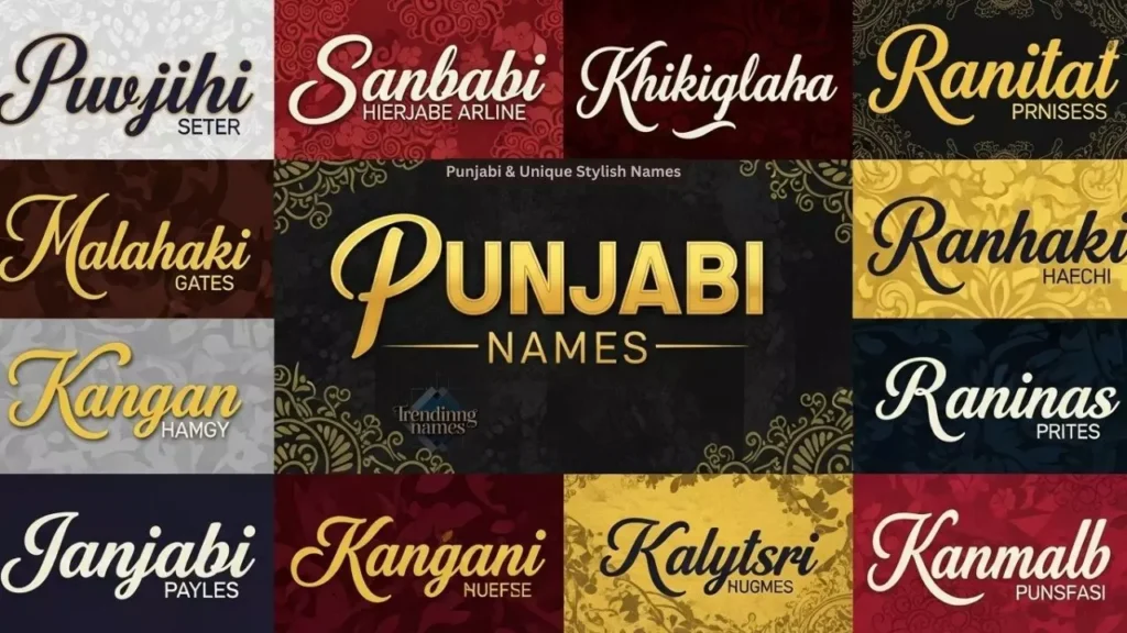Punjabi & Unique Stylish Names