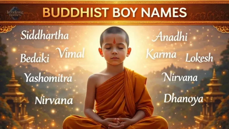 320+ Buddhist Boy Names: Sacred, Meaningful & Timeless Names Parents Love