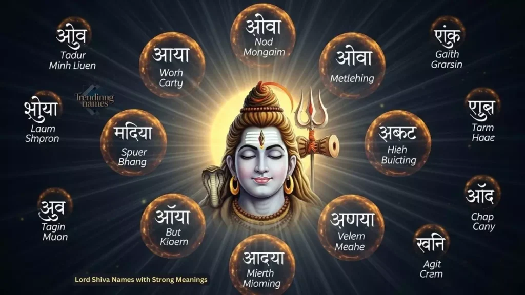 Lord Shiva Names with Strong Meanings