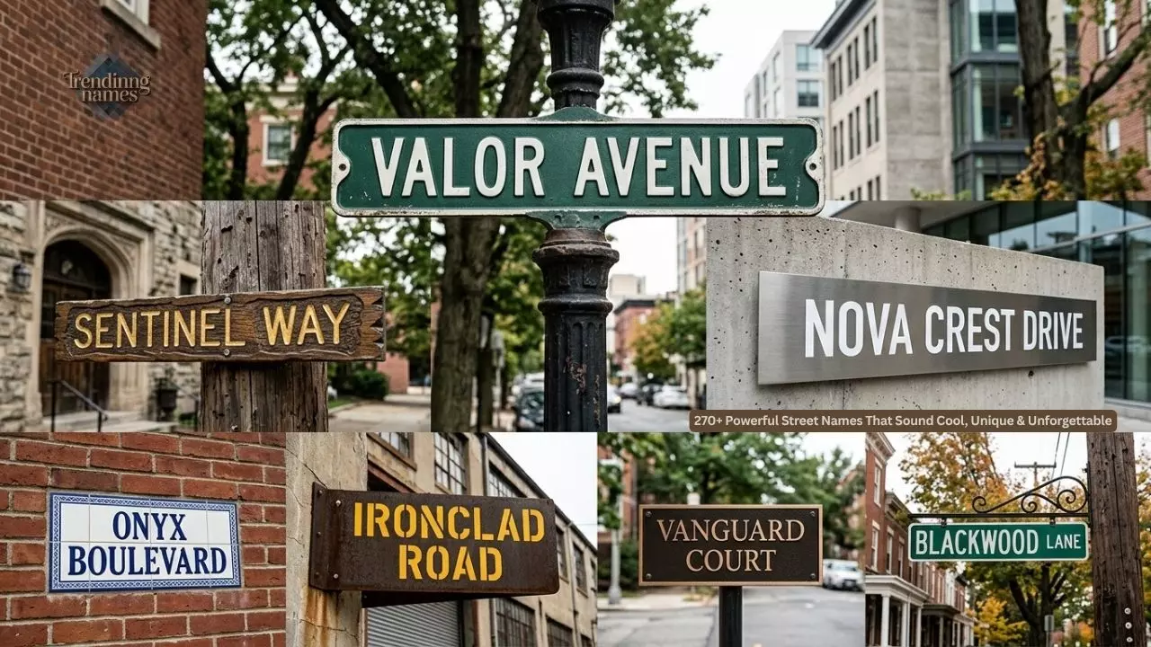 270+ Powerful Street Names That Sound Cool, Unique & Unforgettable